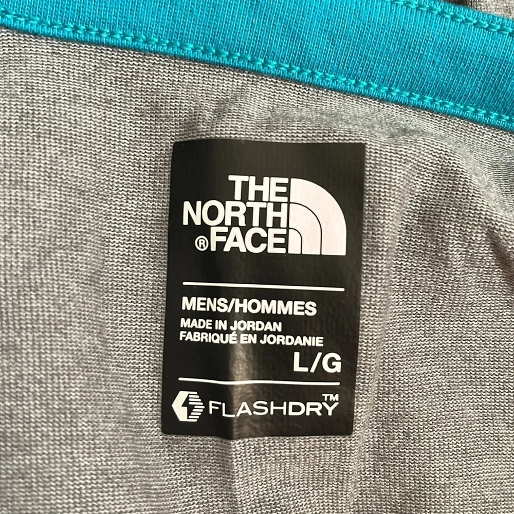 The North Face Gray Button Long Sleeve Shirt